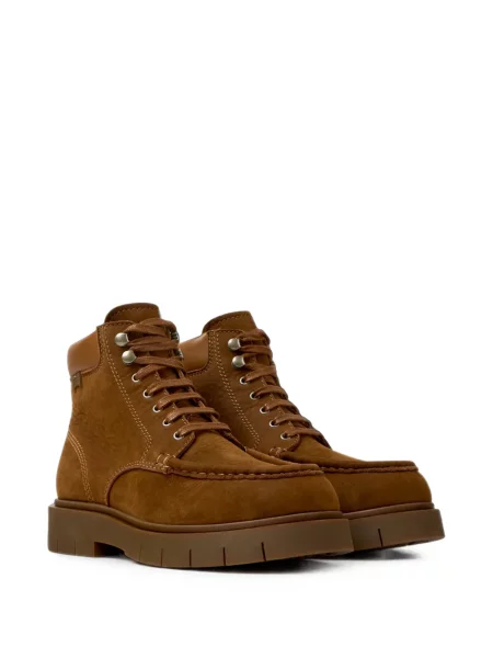 Botine Camper cu șireturi din dantelă maro
