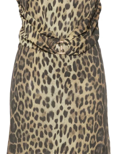 Rochie maxi Moschino cu imagine cu model leopard