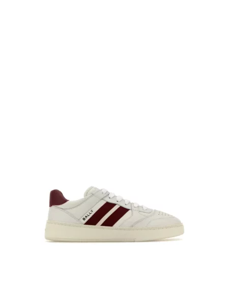 Sneakersy Bally skórzane białe