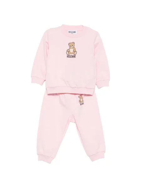 Komplet dresowy dziecięcy Moschino różowy
