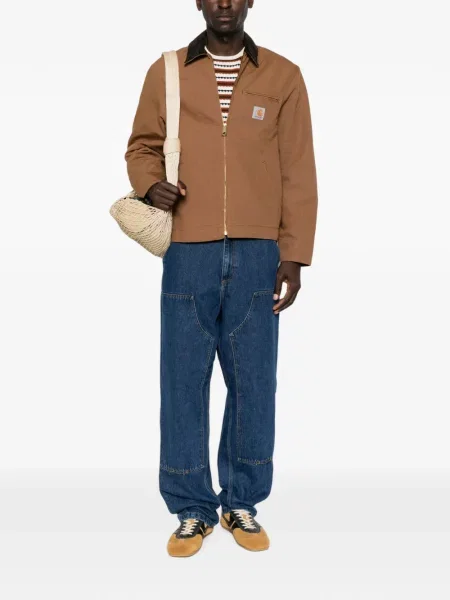 Blugi cu picior larg Carhartt Wip albastru