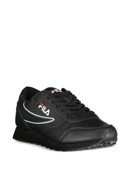 Fűzős csipkés sneaker Fila fekete