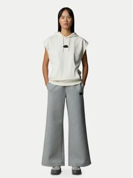 The North Face Teplákové kalhoty Wide Leg šedá