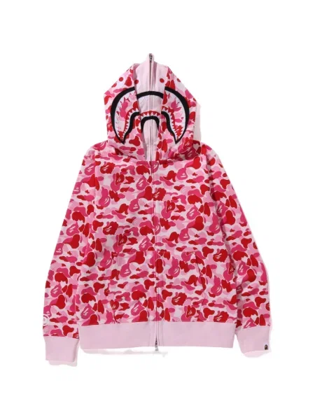 Hanorac cu glugă A Bathing Ape® cu imagine cu model camuflaj roz