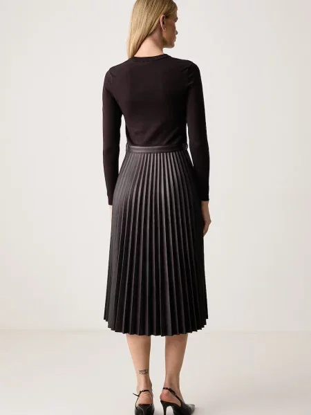 Twinset rakott ruha barna