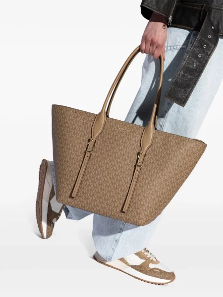 Кожени маратонки Michael Michael Kors бродирани черно