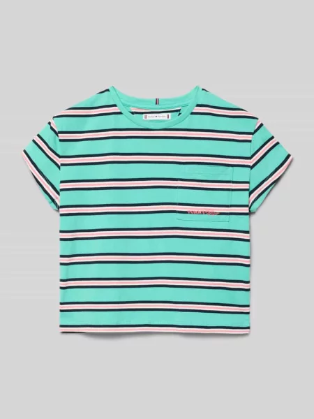 Męski t-shirt o kroju regular fit z czystej bawełny Tommy Hilfiger Teens