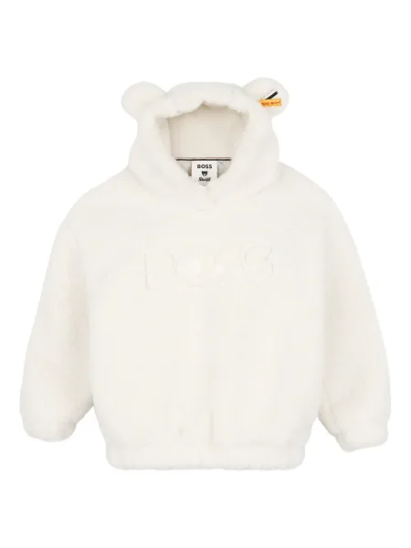 Суичър с качулка Bosswear бяло