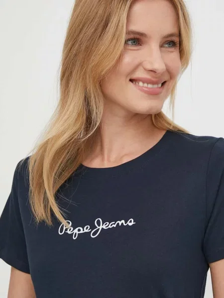 Tričko Pepe Jeans tmavomodrá