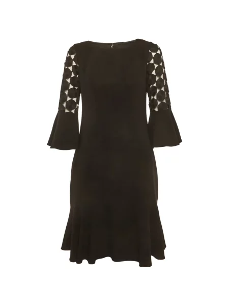 Rochie Boss Green Hugo Boss din dantelă negru