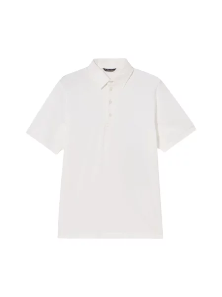 Koszulka polo Brooks Brothers z dżerseju biała