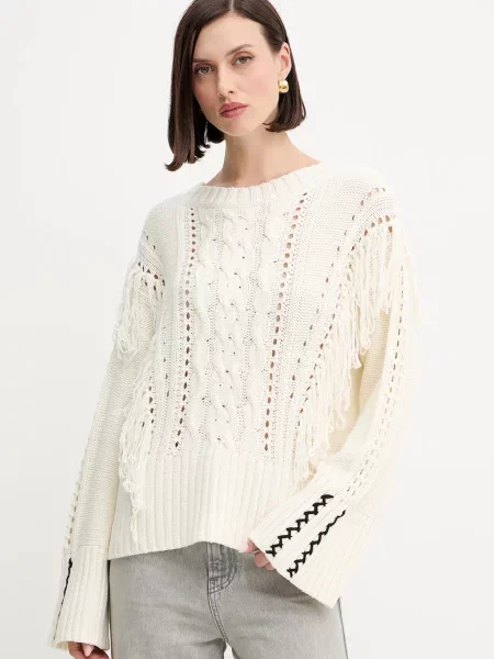 BOSS Orange pulover călduros bej