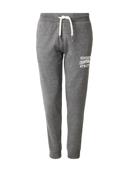 Superdry & Co Pantaloni gri metalic alb