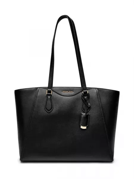 Michael Kors De piele geantă shopper Taryn negru