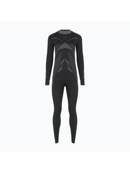 Set de lenjerie termică pentru femei KADVA ALPINESTEP THERMO LIGHT PLUS black negru