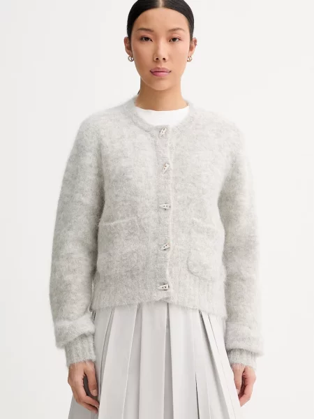 MUNTHE cardigan pentru femei cu lână NOLOCCA gri