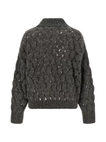Pulover Brunello Cucinelli gri