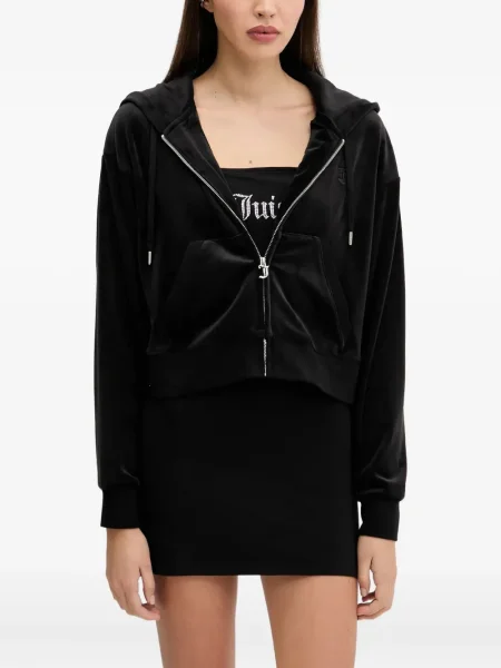 Top Juicy Couture din velur negru