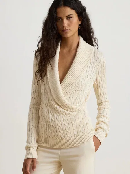 Pulover Lauren Ralph Lauren bej
