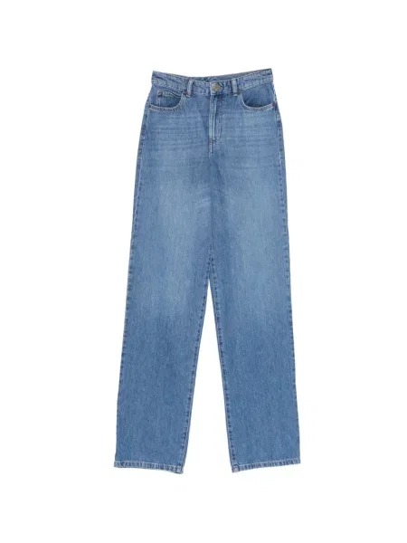 Blugi drepți Emporio Armani albastru