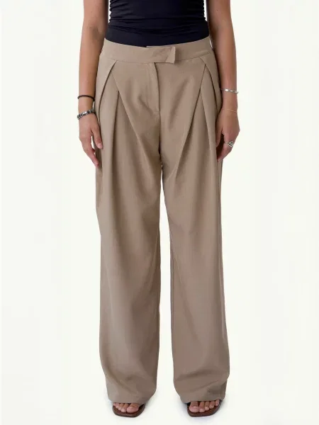 ITS MAY Pantaloni Bianca taupe gri