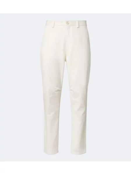 Pantaloni chino Brunello Cucinelli de lână alb
