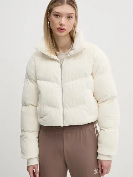 Джинсово яке Hollister Co. зимен модел бежово