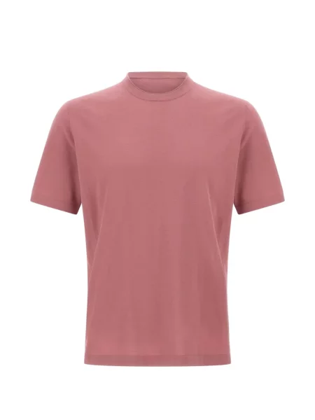 Tricou Kangra cu decolteu rotund cu nervuri roz