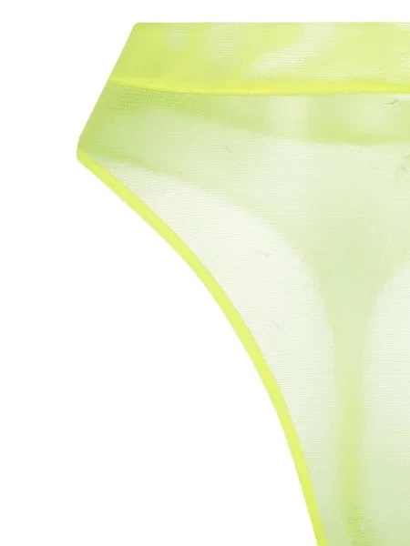 Průsvitné kalhotky string Maison Close žluté