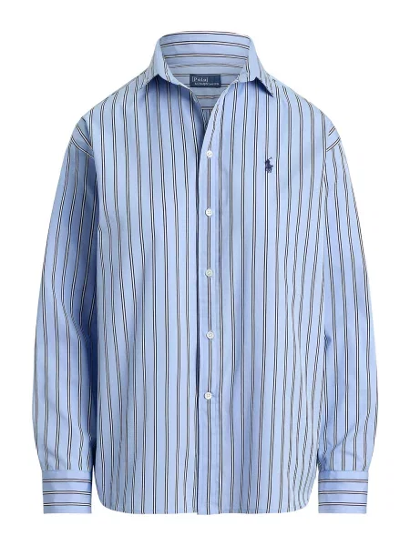 Polo Ralph Lauren Bluza mornarsko / svijetloplava / bijela plava