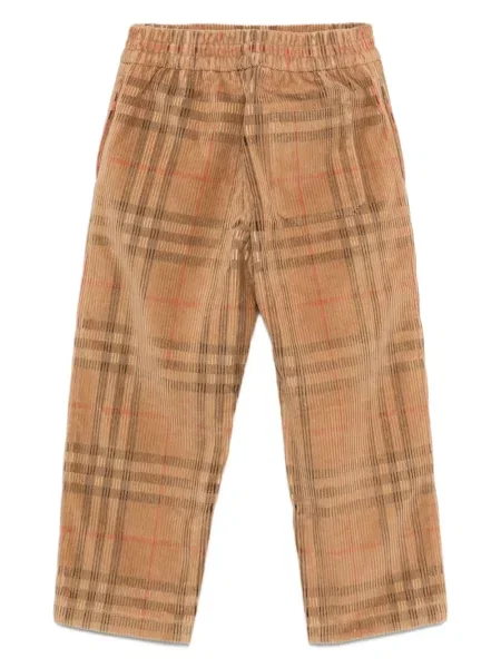 Spodnie dziecięce Burberry brązowe