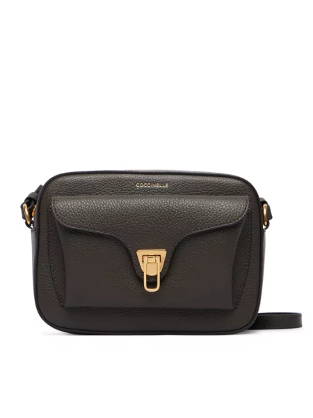 Torebka Coccinelle skórzana brązowa