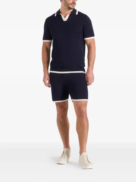 Πλεκτά σορτς Manière De Voir μπλε