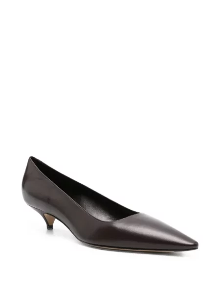 Pantofi cu toc The Row din piele maro
