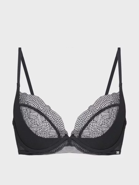 Без подкладки бюстгальтер Calvin Klein черный