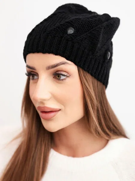 Căciulă Kesi de cristal negru