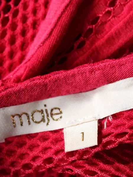 Cu peplum top Maje roșu