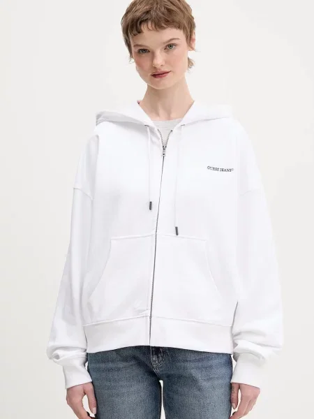 Guess Jeans hanorac de alb