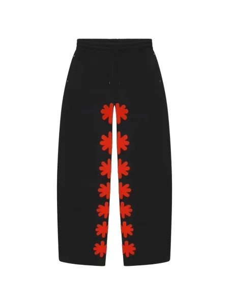 Květinové kalhoty Lostshdws černé