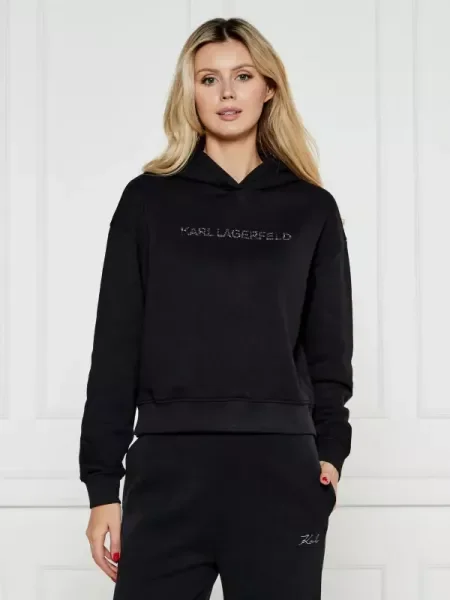 Karl Lagerfeld Hanorac | Relaxed fit negru