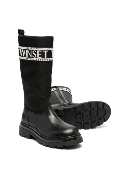 Kozaki dziecięce Twinset czarne