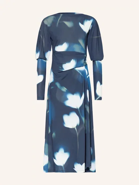 Ted Baker Šaty Talhaaa V Zavinovacím Vzhledu tmavě modrá / modrá bílá