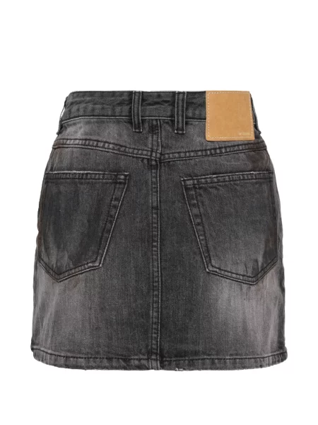 Fustă din denim We11done gri