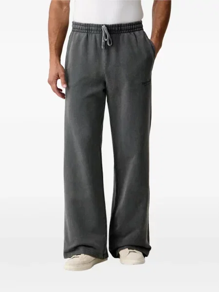 Pantaloni Trussardi cu imagine alergare gri