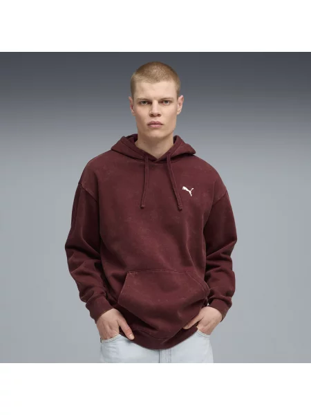 Bluza z kapturem Essentials Elevated o luźnym kroju z efektem sprania