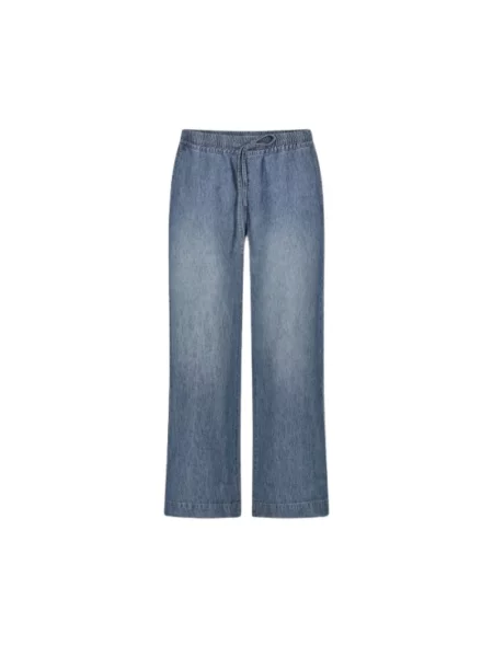 Szerokie jeansy Summum Woman niebieskie