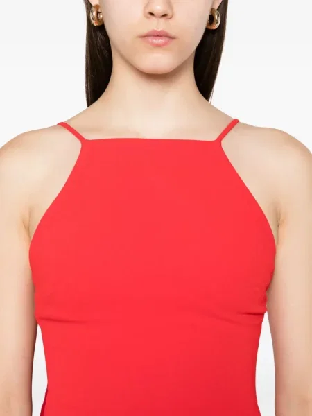 Rochie Solace London cu gât halter de costum roșu