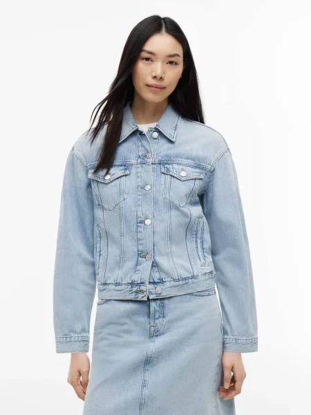 Tommy Jeans Geacă de blug | Relaxed fit alb
