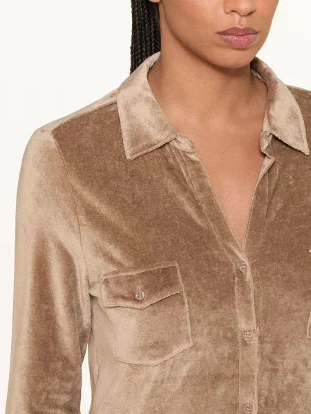 Majestic Filatures Koszula Z Materiału Frotte braun