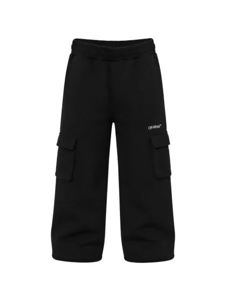 Spodnie cargo dziecięce Off-white białe